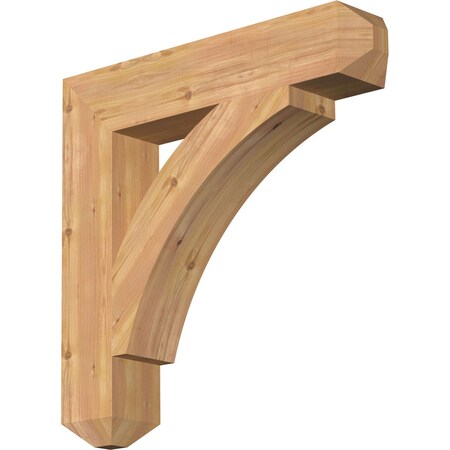 Thorton Craftsman Smooth Bracket, Western Red Cedar, 5 1/2W X 30D X 30H